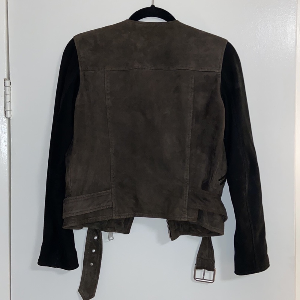 All Saints Suede Biker Jacket S - Picture 7 of 13